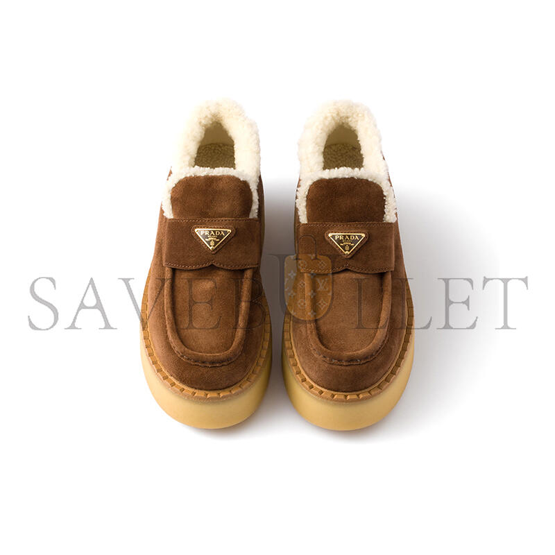 PRADA SUEDE LOAFERS 1D717N